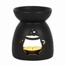 Image of Black cauldron cut out oil burner