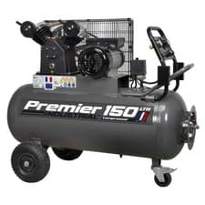 Image of Air Compressor 150L Belt Drive 3hp with Front Control Panel
