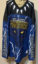 Image of NWT Black Panther Wakanda Multi Color Hockey Jersey Size 7XL  G5