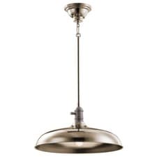 Image of 1 Bulb Ceiling Pendant Light Fitting Natural Brass LED E27 60W Bulb