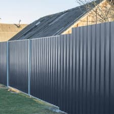 Image of 12x Dark Grey Metal Corrugated Roof Sheets Galvanized Cladding Roofing w/ Screws