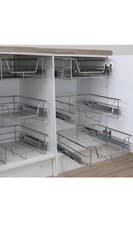 Image of KuKoo Pull Out Kitchen Wire Baskets Soft Close 500mm Cabinet - New x5