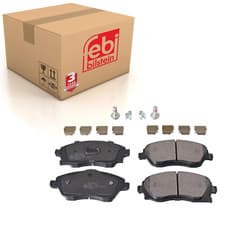Image of Front Brake Pads Corsa Set Kit Fits Vauxhall 16 05 974 Febi 16748