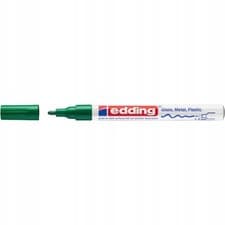 Image of Edding 751 Metallic Permanent Marker Pen Green 1-2mm Line 10pk