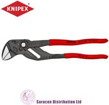 Image of KNIPEX WATER PUMP PLIERS & WRENCH, 250mm 10" - 86 01 250
