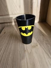 Image of DC Comics Batman Black Logo Drinking Glass Large Tumbler
