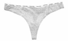 Image of CALVIN KLEIN THONG COTTON STRETCH SIGNATURE LOGO-WAIST XL CK UNDERWEAR KNICKERS