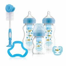 Image of Dr Brown's Natural Flow Options+ Baby Newborn Anti Colic Baby Bottles Gift Set
