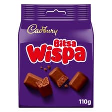 Image of Cadbury Bitsa Wispa Chocolate Bag 110G (Pack Of 3) Perfect Treat For Sharing