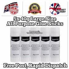 Image of PVA Retractable Glue Sticks 40g Box of 5 Washable Non-Toxic Adhesive FREE POST
