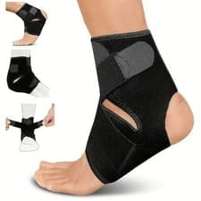 Image of Ankle Support Strap Compression Wrap Bandage Brace Sprain foot Pain Relief UK