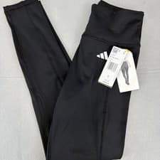 Image of Adidas Women's Tights Size: Small 7/8 Black, Yoga, Workout, Stretch Pockets NWT