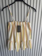 Image of New Look Striped Summer Cami Vest Top Size 12 New With Tags