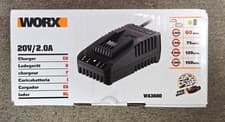 Image of WORX WA3880 20V 2.0A 50W Lithium Fast Charger 1 Hour Charger Brand New