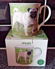 Image of The Leonardo Collection Fine China Mug PUG BNIB Style 2