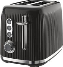 Image of Breville Bold 2 Slice Toaster Black & Silver Chrome High-Lift Wide Slots VTR001