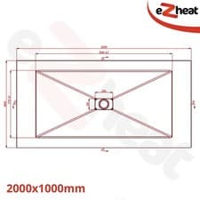 Image of SMC White Shower Tray for Shower Enclosure Anti Slip Texture Stone Effect Waste
