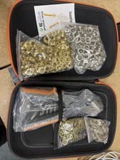 Image of DuroFort 10mm Eyelet Punch Kit with 500pcs Eyelets & Eyelet Pliers, Grommet Kit