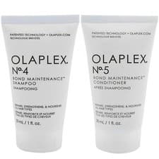 Image of Olaplex No.4 & No.5 Bond Maintenance Shampoo & Conditioner 30ml - Travel Size