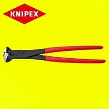 Image of KNIPEX 6801280 End Cutting Nippers 280mm Steel Fixers PVC Grip w/ Cutting Edges