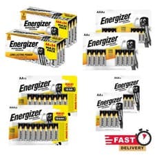 Image of AA Energizer AAA Batteries Alkaline Power Battery LR6 LR03 MN1500 Longest Expiry