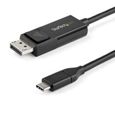 Image of StarTech.com 3.3ft (1m) USB C to DisplayPort 1.2 Cable 4K 60Hz - Bidirectional D