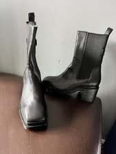 Image of Womens Allsaints Skarlet Leather Boots Size 4uk New