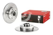 Image of 2x Brake disc solid 08.B369.37 BREMBO for RENAULT MEGANE IV Hatchback