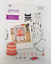 Image of Crafter's Companion Gemini Stamp & Die Set Afternoon Tea. 11 pc