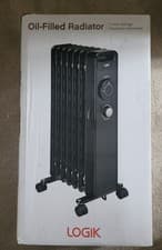 Image of Logik L15OFR20 1500W Portable Oil-Filled Radiator Black