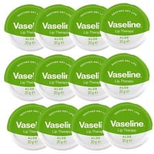 Image of Vaseline Lip Therapy Aloe Vera Petroleum Jelly 20g x12