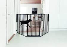 Image of Babydan Scandinavian Extra Tall Flexible Pet and Dog Gate 90-223cms Black