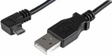 Image of STARTECH - Right Angled Micro USB Charge & Sync Cable, 1m