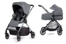 Image of Silver Cross Dune Stroller & Compact Carrycot In Glacier Grey (Brand New In Box)