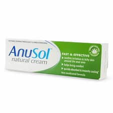 Image of Anusol Natural Cream - Soothing Haemorrhoids Piles Non-Medicated Solution - 30g