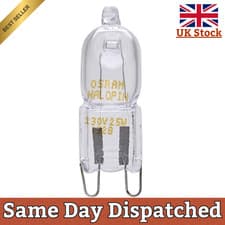 Image of 2X OSRAM OVEN HALOPIN 25W G9 HALOGEN CAPSULE Bulb,Warm White 2700K, 230//240V