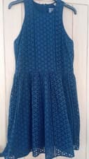 Image of Ladies Superdry Broderie Anglaise Dress 10 M