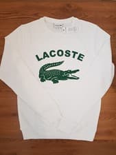 Image of Lacoste Crocodile Logo Sweatshirt White