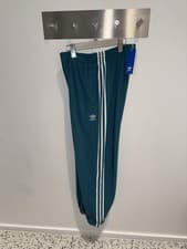 Image of Adidas Original Relaxed Fleece Joggers Pants - Turquoise - Mens Size Medium