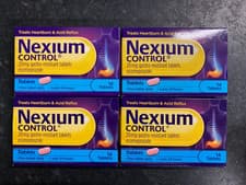 Image of NEXIUM CONTROL 20mg GASTRO RESISTANT HEARTBURN & ACID RELIEF 4 x 14 = 56 Tablets