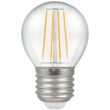 Image of 5 x CROMPTON LED Round Filament Clear Dimmable 5W 2700K ES E27 Golf Ball 7239