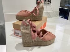 Image of BNIB CASTANER LADIES BRIANDA ROSA ESPADRILLES SIZE EU 39 UK6