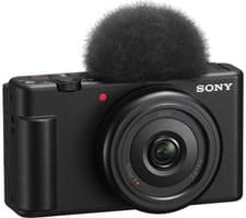 Image of SONY ZV-1F High Performance Compact Vlogging Camera - Black
