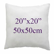 Image of Duck Feather Cushion Pad Luxury Quality 100% Natural Cotton Cover Pack of 1& 2  