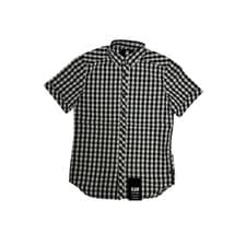 Image of G-STAR Men's Black/White Check Landoh Short Sleeve Shirt RRP £50