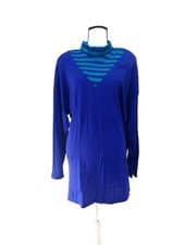 Image of NEW/DIANA MARCO/VINTAGE/PLUS 20/SWEATER/TUNIC/PULLOVER/MOCK COLLAR/KNIT/U.S.A./