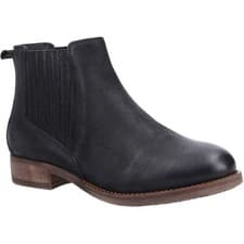 Image of Hush Puppies Edith Leather Women's Black Boots New