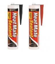 Image of Everbuild Heatmate Heat Resistant Silicone Sealant Black | RED C3 Cartridge