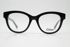 Image of Chloe CH0162O Black Gold Oval Eyeglass Frame New