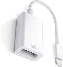 Image of Lightning to USB Camera Adapter, [Apple Mfi Certified] USB 3.0 OTG Adapter Cable